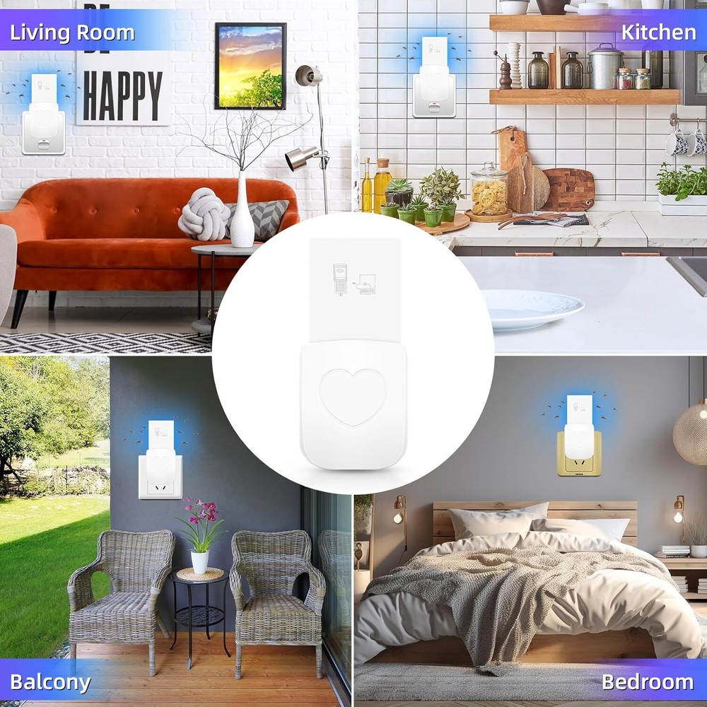 Indoor Flying Insect Trap UV Night Light Bug Catcher