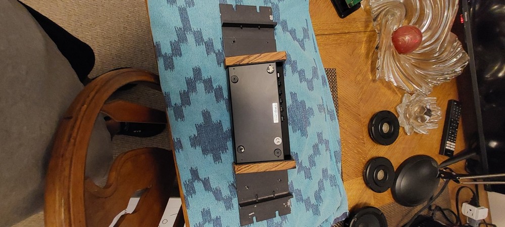 Moog Minitaur With Rack and Wood Panels