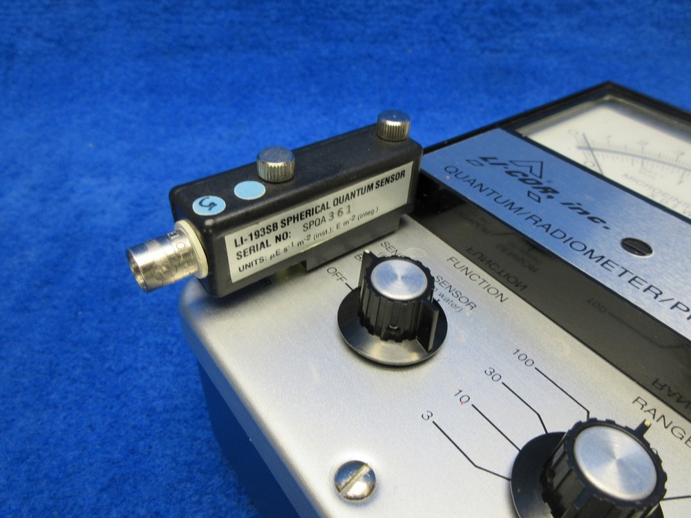 Li-Cor LI-185B Quantum/Radiometer/Photometer, I-193SB Spherical Adapter & Sensor