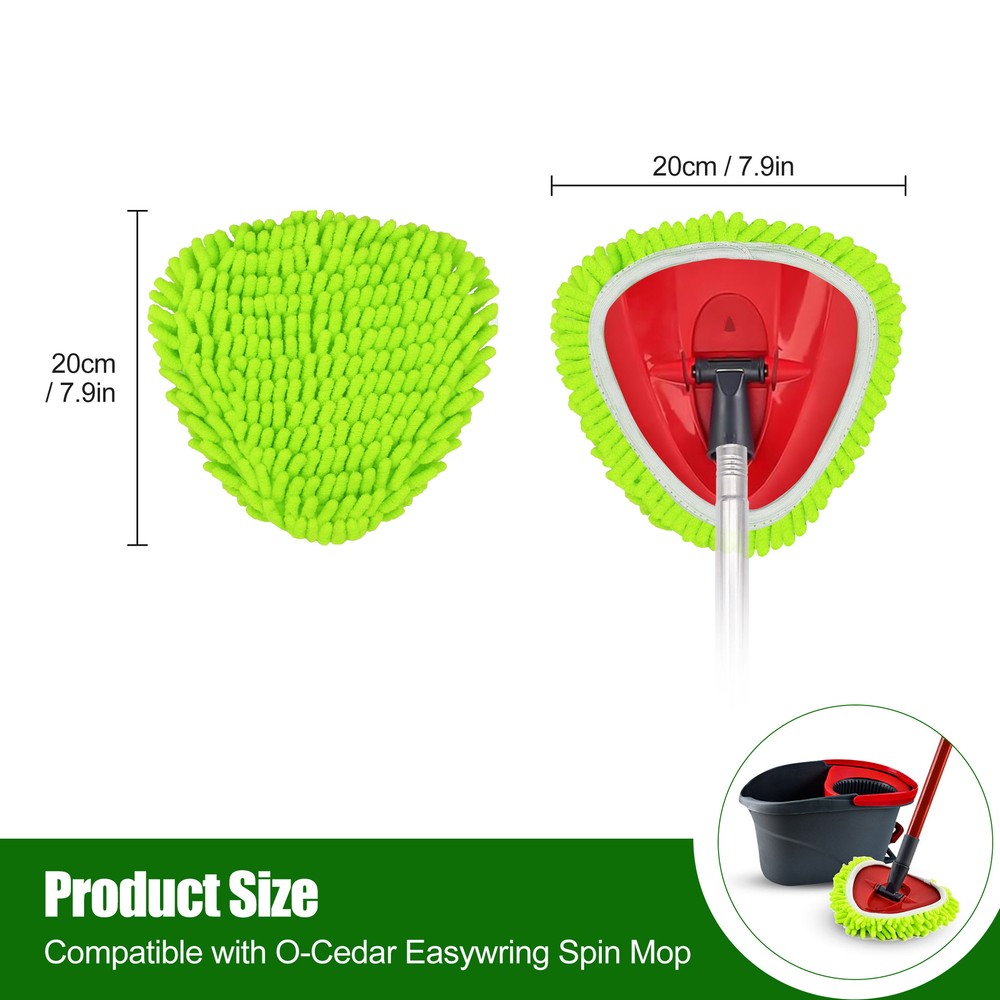 6pcs Mop Refills Replace Head Compatible with EasyWring 1-Tank System
