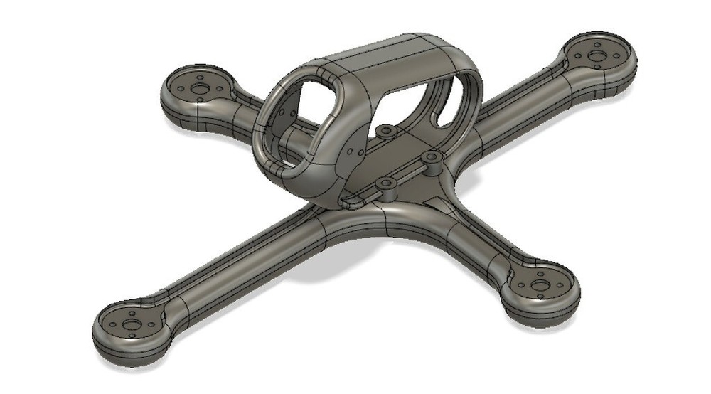 Quadcopter Plus 3D Printed FPV Drone Frame by borjos