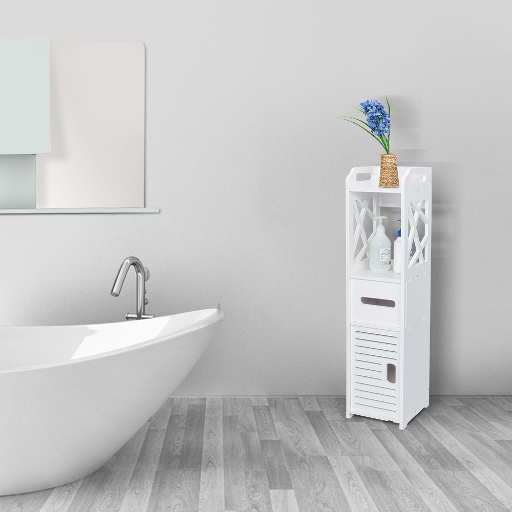 Bathroom Storage Shelf Drawer Multi Compartment Organizer Wate