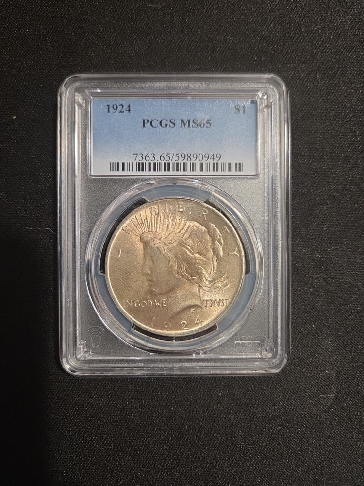 1924 Peace Silver Dollar PCGS MS-65