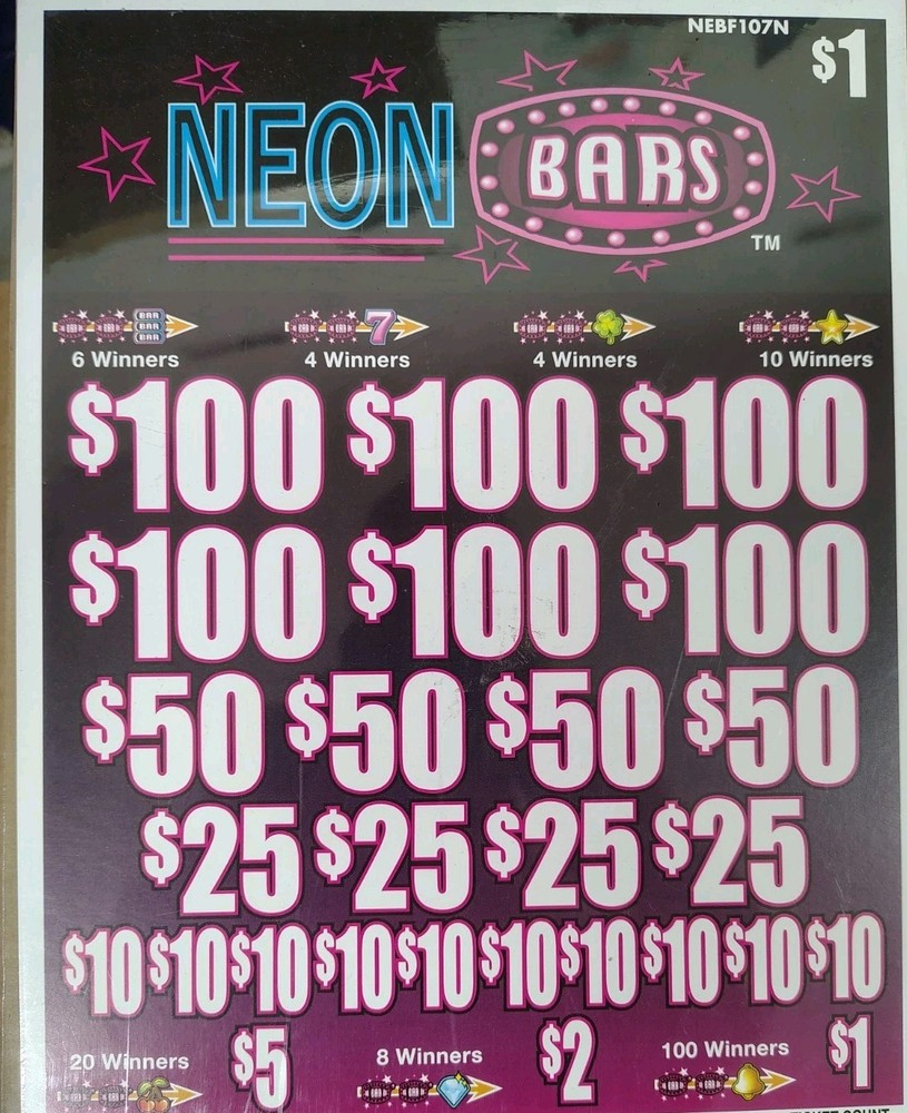 NEON BARS 1620-5W Single game, pull tabs