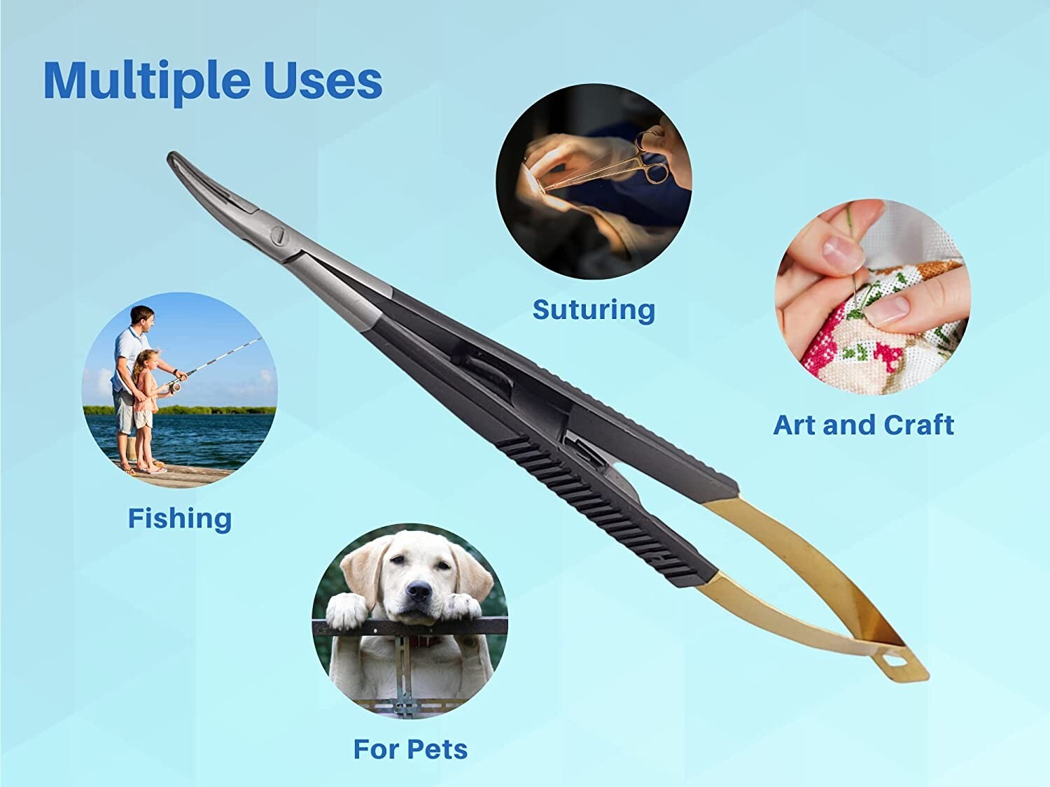 Castroviejo 5.5 inches Micro Needle Holder Driver With TC Curved ARTMAN