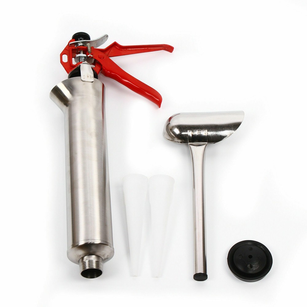 Function Mortar and Tile Grouting Gun with Multiple Nozzles and Ratchet Handle