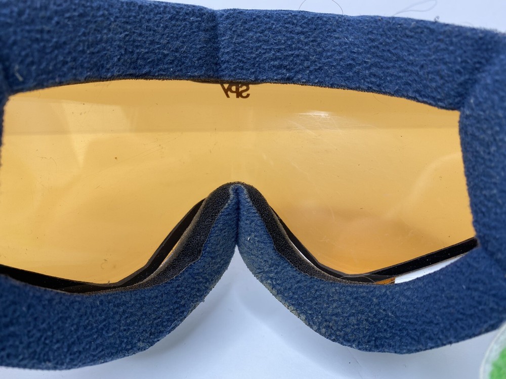 SPY Optic Snow Goggles White & Green Frames - Good Condition