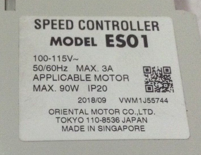 Oriental Motor ES01 Speed controller