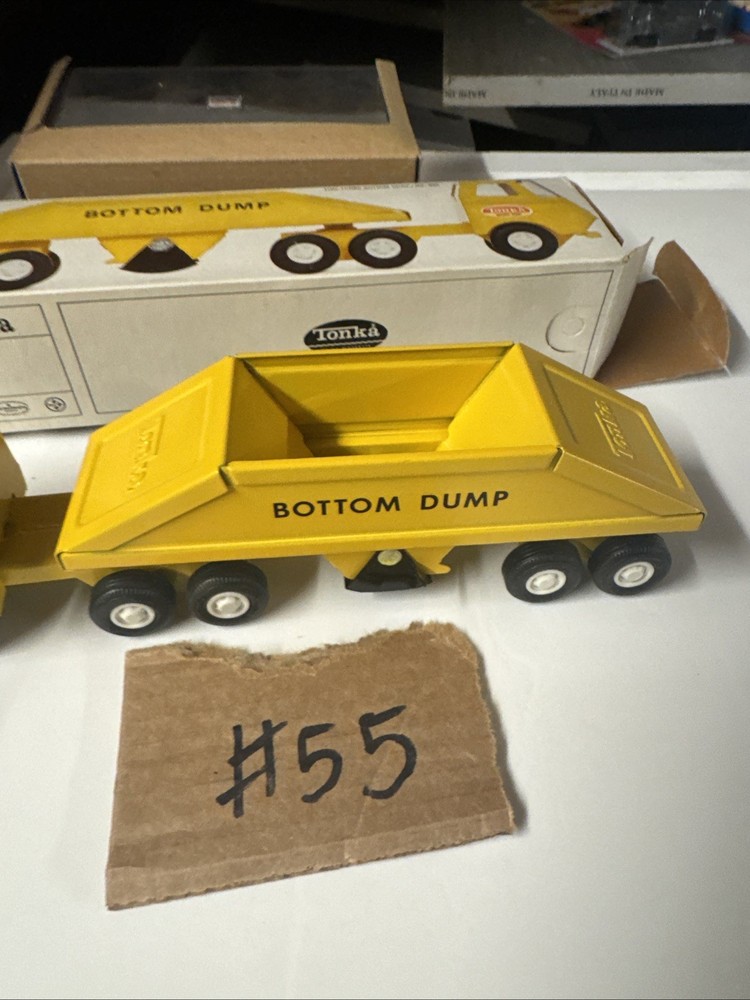 Tiny Tonka Bottom Dump Truck #655 With Box