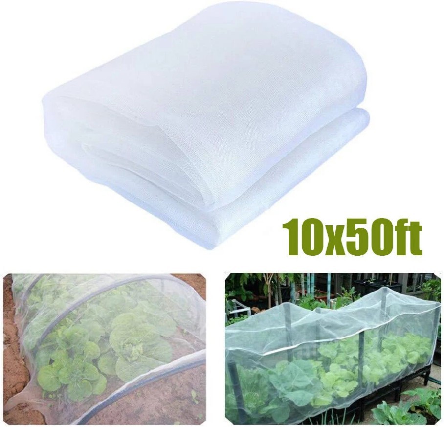 10*50ft Mosquito Garden Bug Insect Netting Barrier Bird Net Plant Protect Mesh/