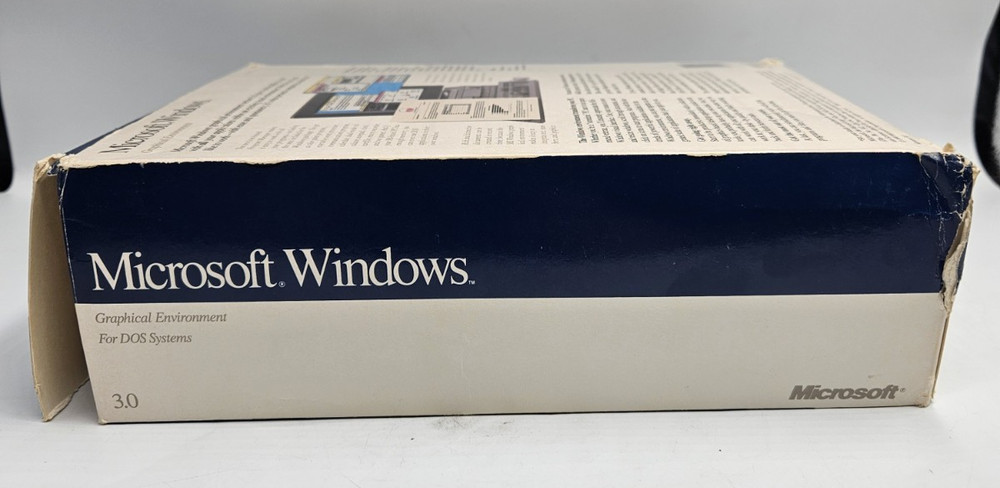 Vintage Microsoft Windows 3.0 Version for DOS Floppy Disk, RARE! Complete