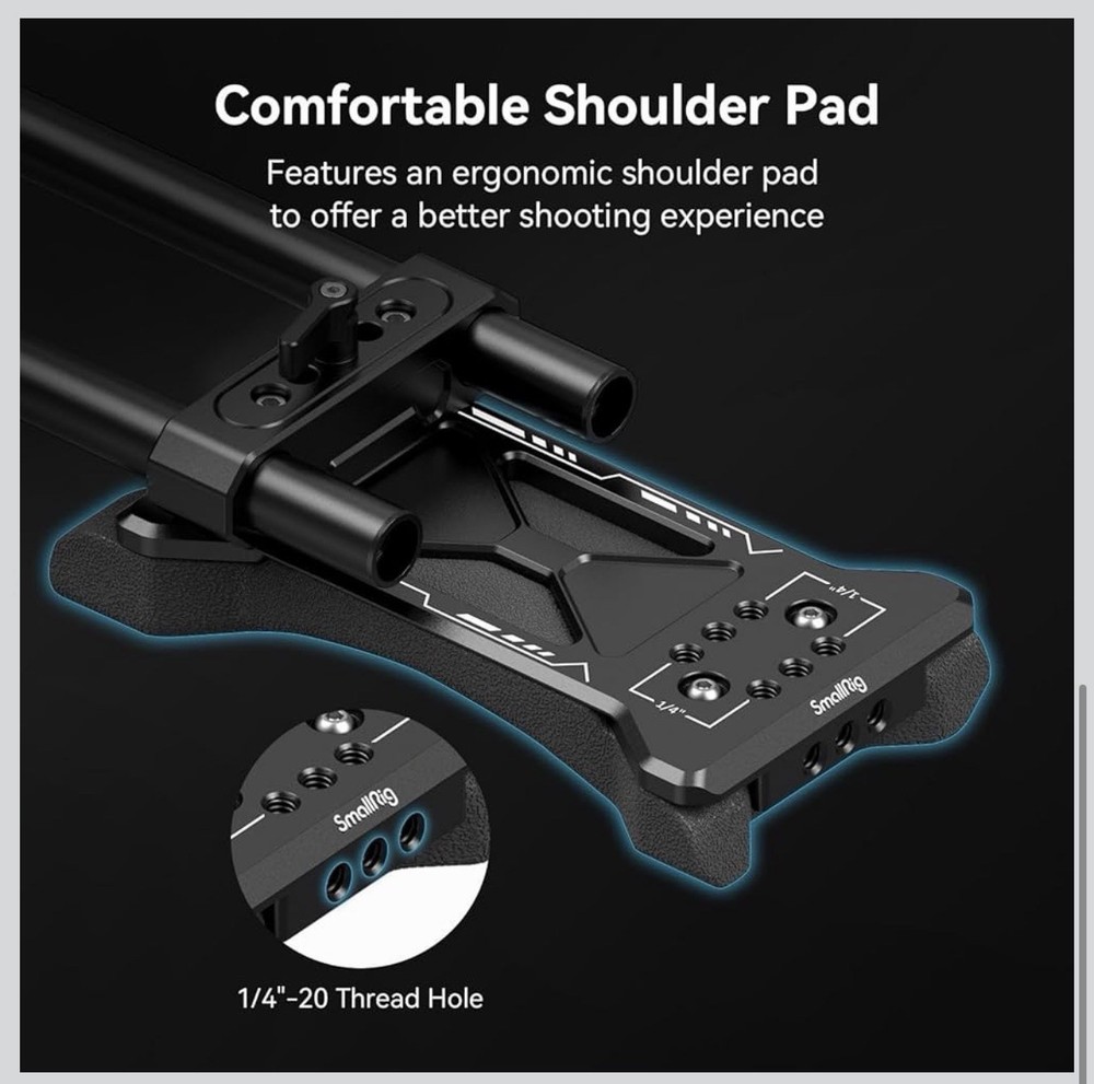 SMALLRIG Universal Basic Camera Shoulder Mount Kit for DSLR, Mirrorless 2896
