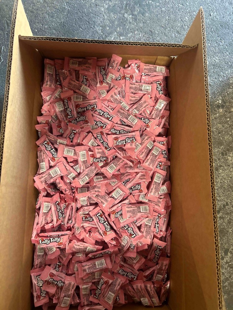 Bulk Cherry LAFFY TAFFY, 24 lbs. Boxes