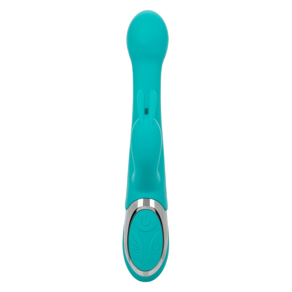 CalExotics Enchanted Oscillate Vibrator Rabbit Vibrator Turquoise Blue