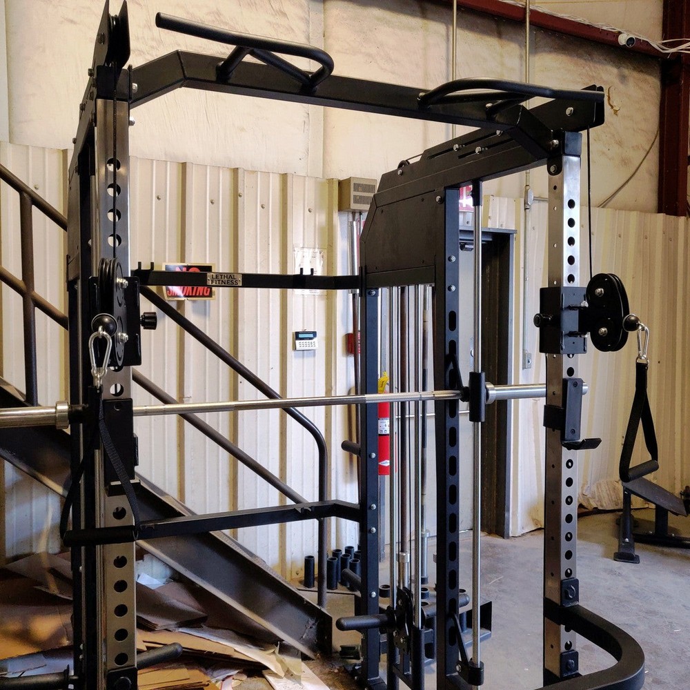 NEW Light Commercial Trainer Power Rack with Smith Machine, Functional Trainer