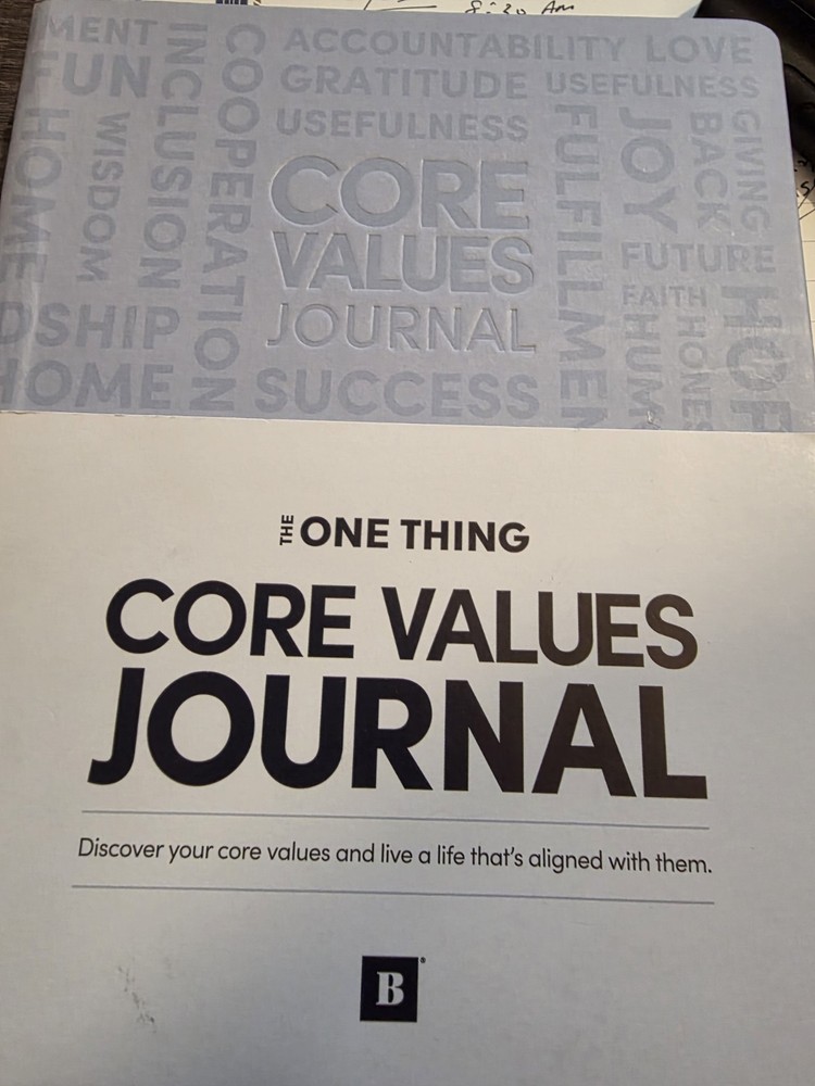CORE VALUES JOURNAL-Discover your core values and live that's aligned with them