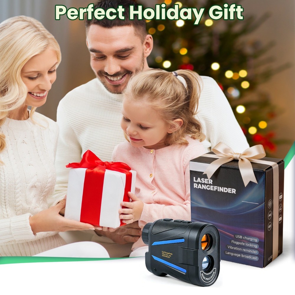 6X Magnification Golf Range Finder 1200 Yards Laser Rangefinder Slope Function