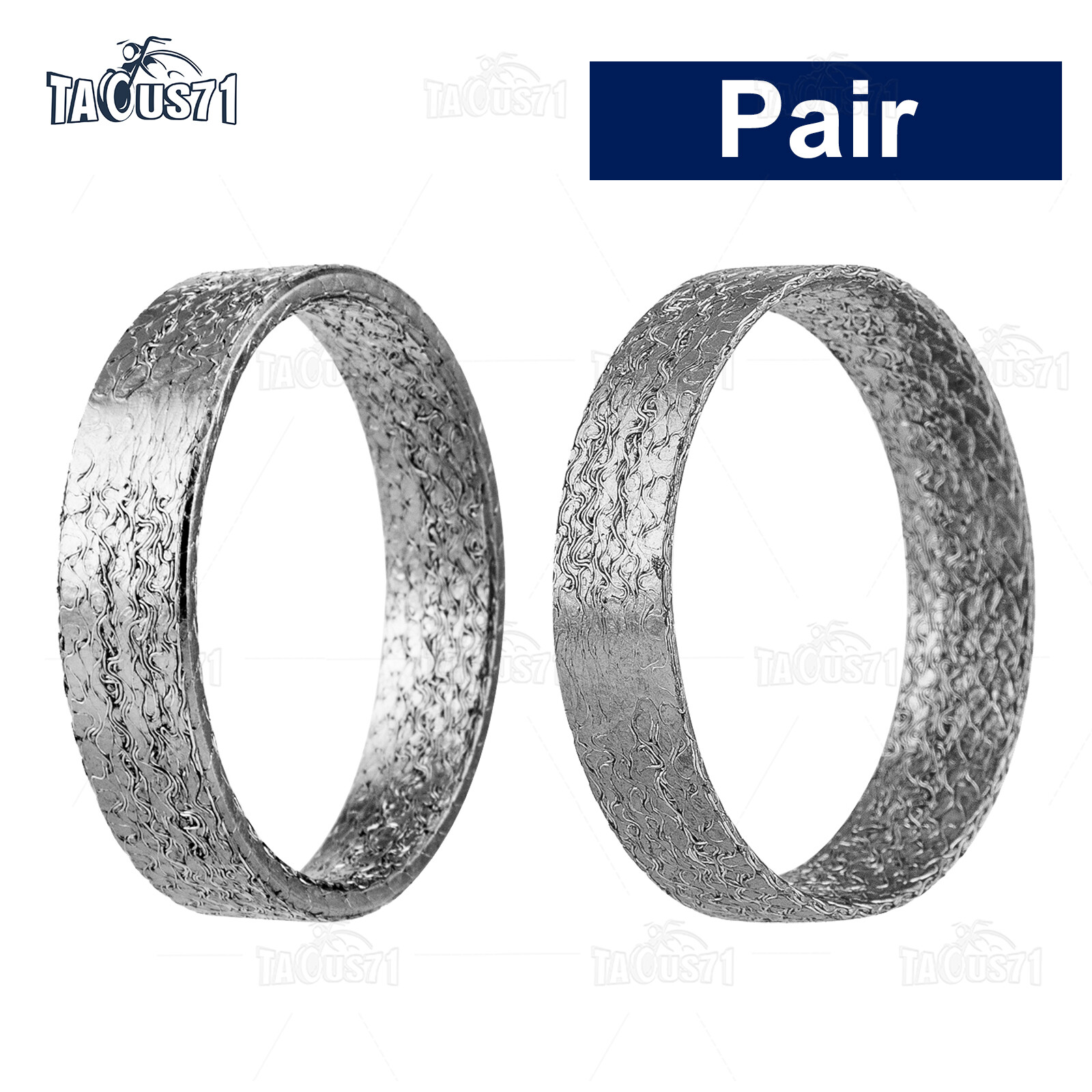 Pair Graphite Exhaust Gasket for Harley Big Twin and Sportster 84-UP