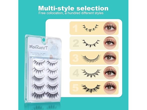MONRUEVT Handmade False Eyelashes