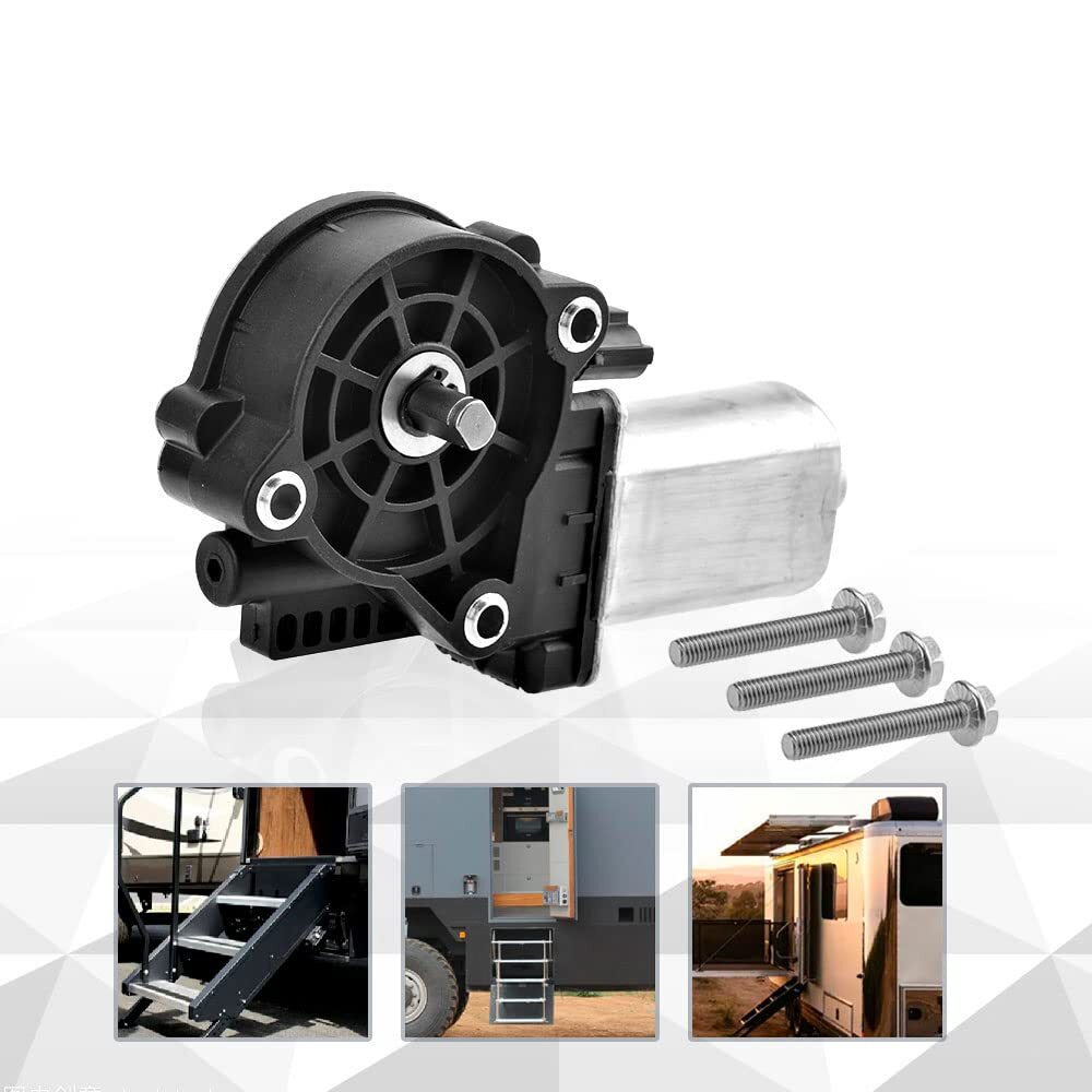 RV Gear Box Linkage with Motor Compatible with Kwikee Electric Steps Replace