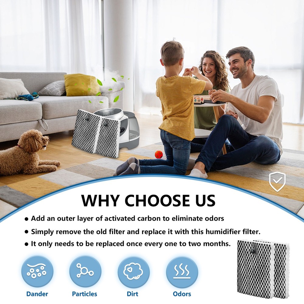 Humidifier Filter Replacement for Holmes HWF100 (6-Pack)