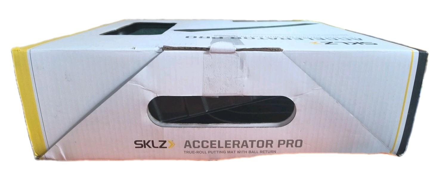 SKLZ Accelerator Pro Golf Putting Green Mat With Auto Ball Return & Visual Guide