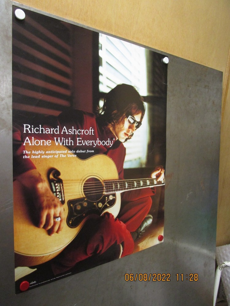 RICHARD ASHCROFT Alone With Everybody Promo Poster New! Unused! Virgin 2000