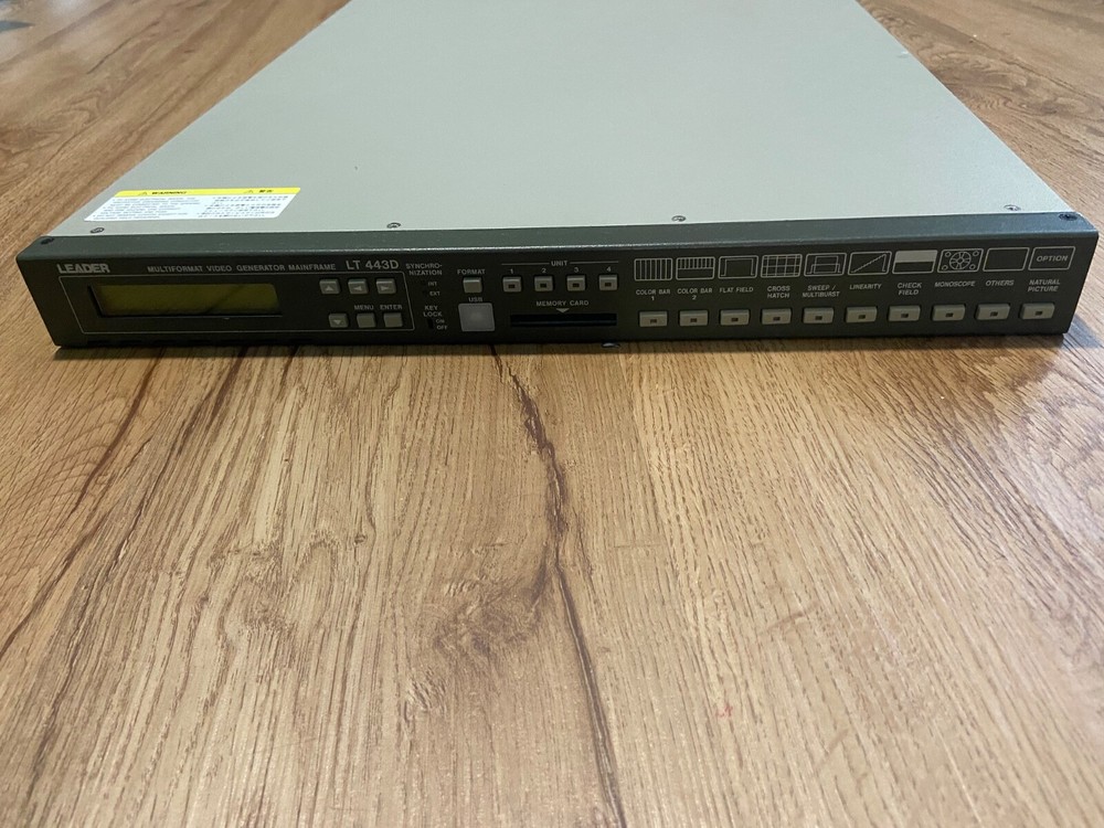 LEADER LT-443D Multiformat Video Generator Mainframe LT 443D