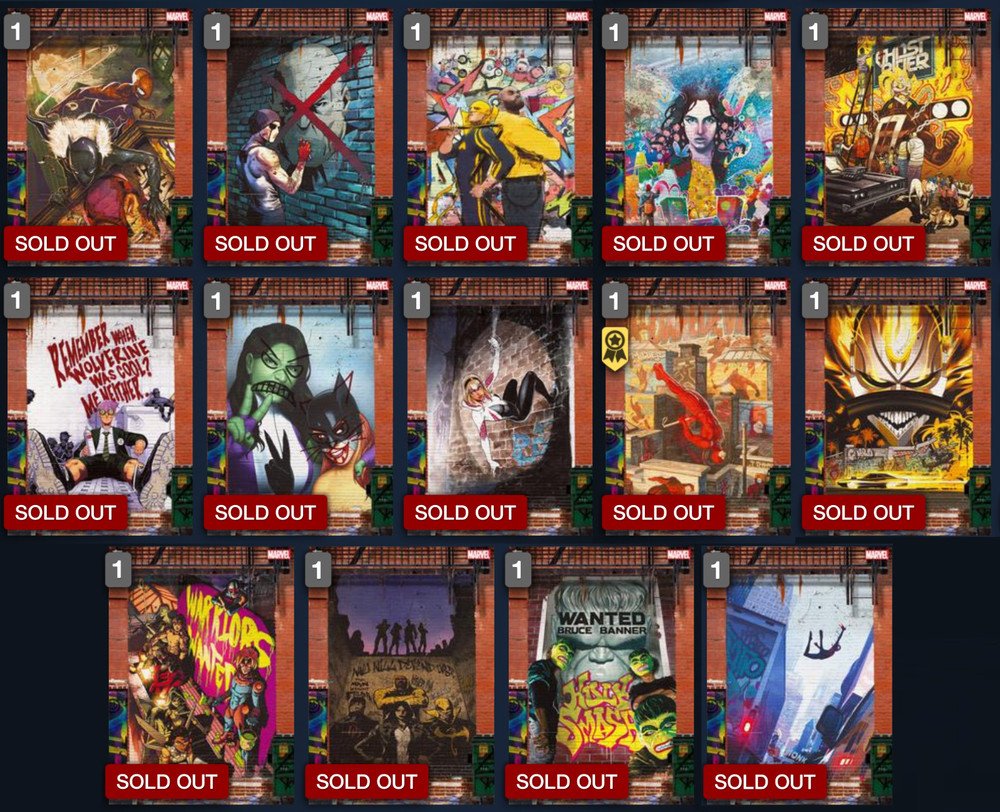 Topps Marvel Collect! 2022 Graffiti S2 Static RARE SET + AWARD | DIGITAL