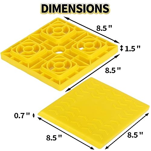 24 Pack RV Leveling Blocks, Stackable Jack Blocks, Interlocking 24 PACK