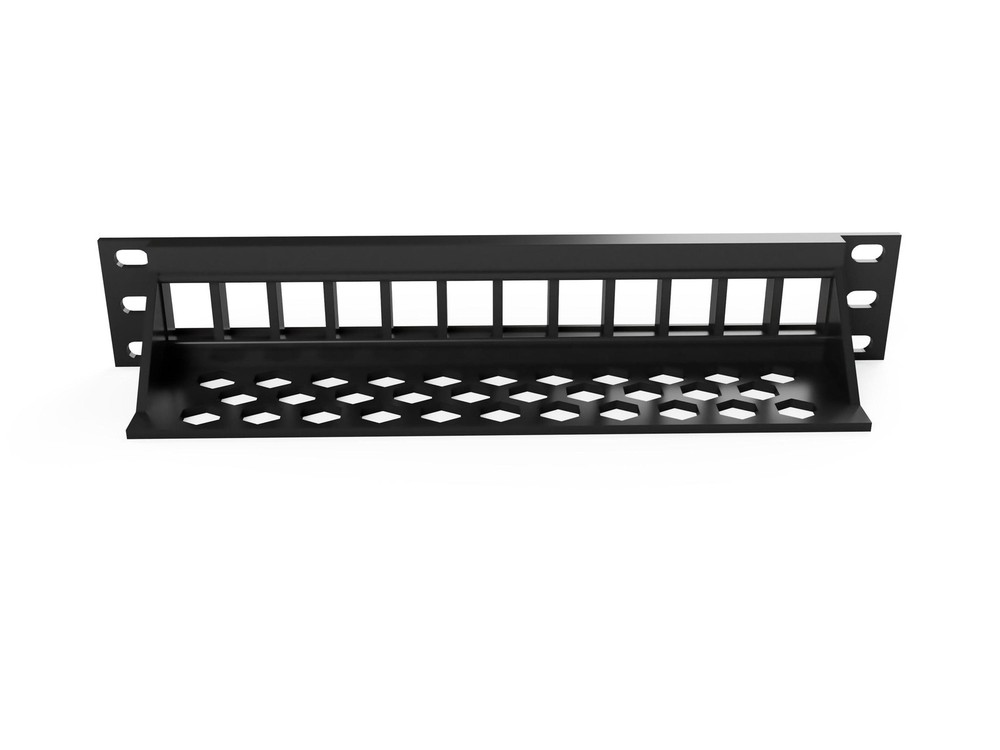 10" Rack Mount Patch Panel - 12 Keystone