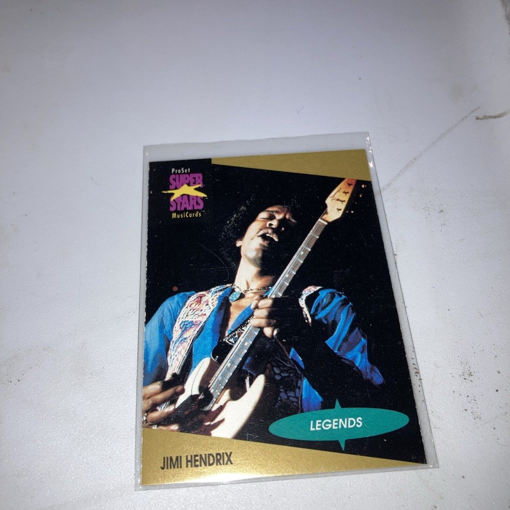 1991 Pro Set Jimi Hendrix Experience 2 Card Set W Error Reverse Negative RARE MT