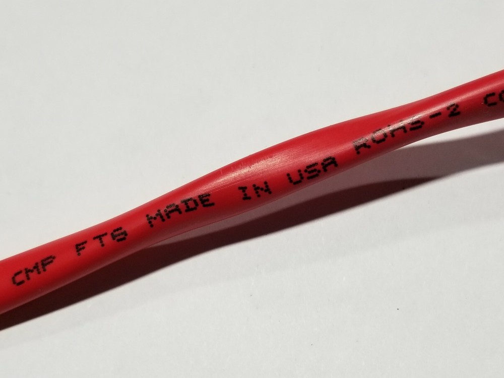 Southwire/Tappan G70019 12/2C Solid Shielded Fire Alarm Cable Plenum Red /50ft