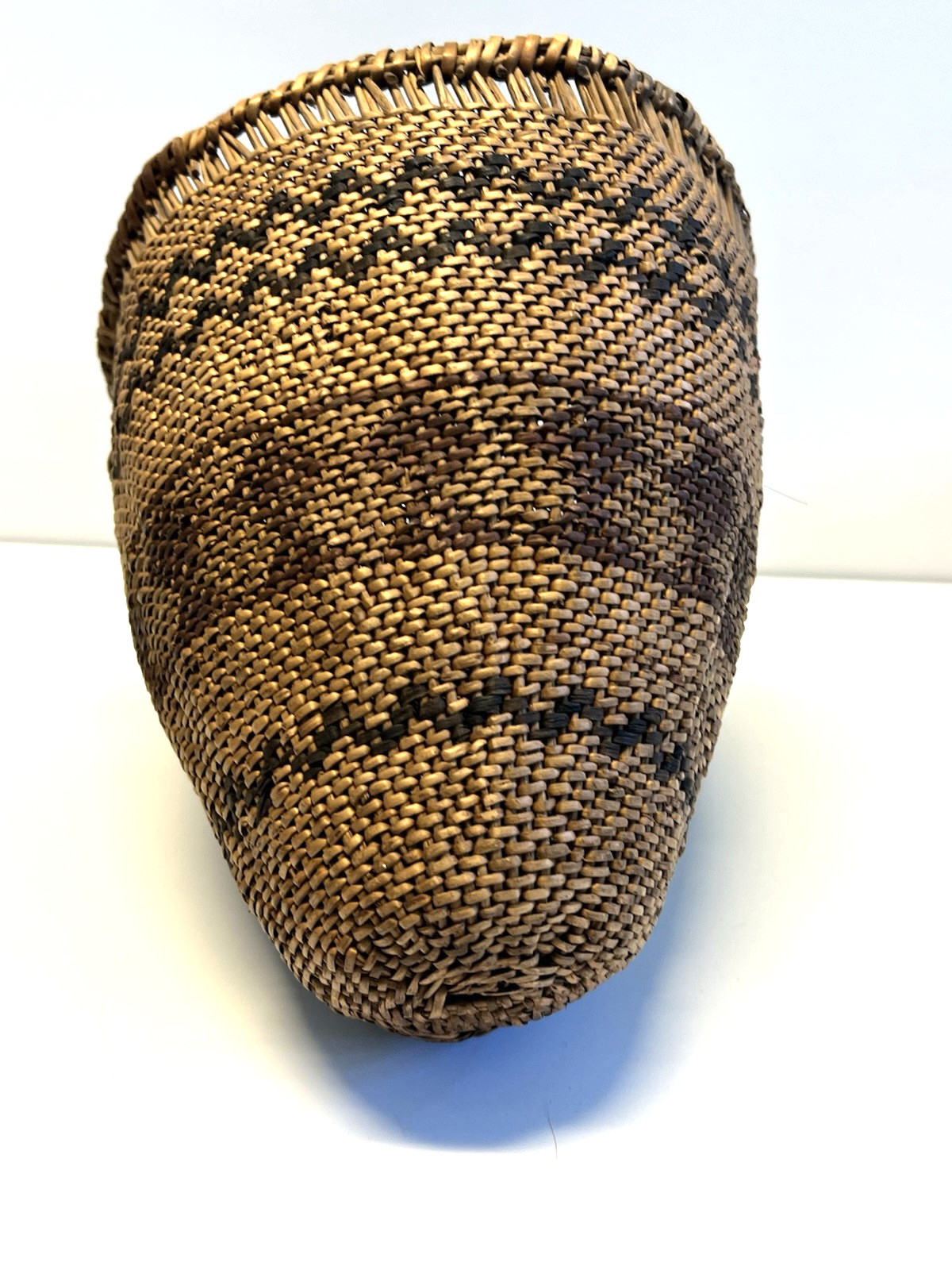Antique Native American Indian Burden Basket; Late 1890's- 1900s; Lot # F10