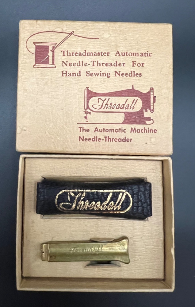 RARE Vintage Threadmaster and Threadall Automatic Needle-Threader Set