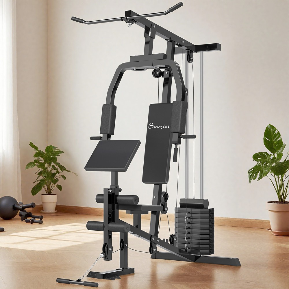 Multifunctional Workout Station for Chest Presses and Pull Up Exercise, 264 lbs