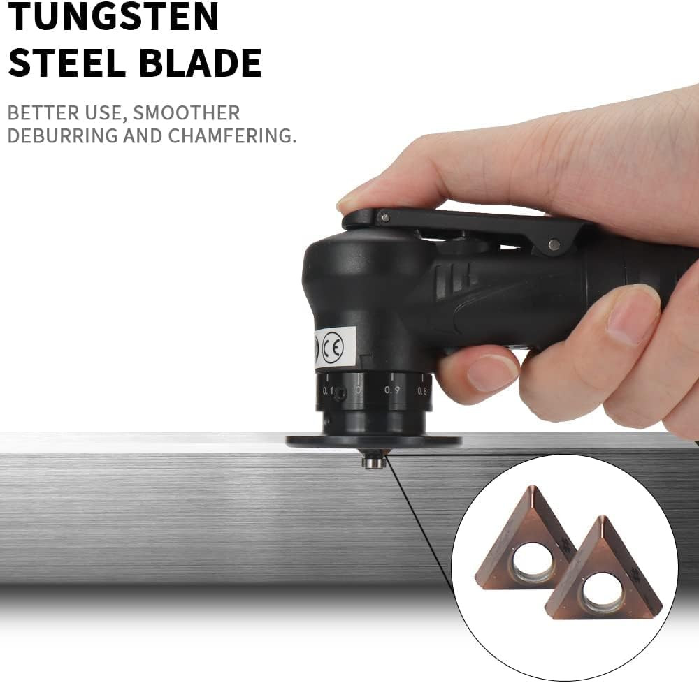 Mini Pneumatic Chamfering Machine, Portable Handheld Air Chamfer Tool for Chamfe