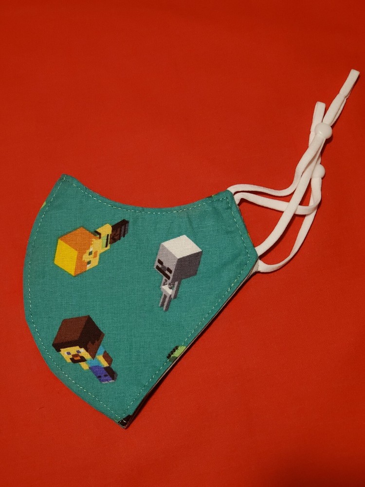 Youth Minecraft Adjustable Face Mask