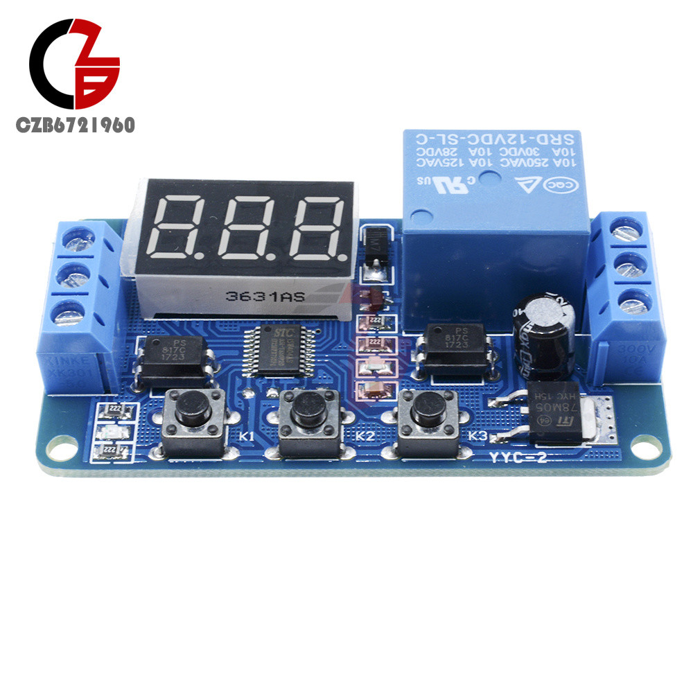 Digital 12V LED Display Home Automation Delay Timer Control Switch Relay Module