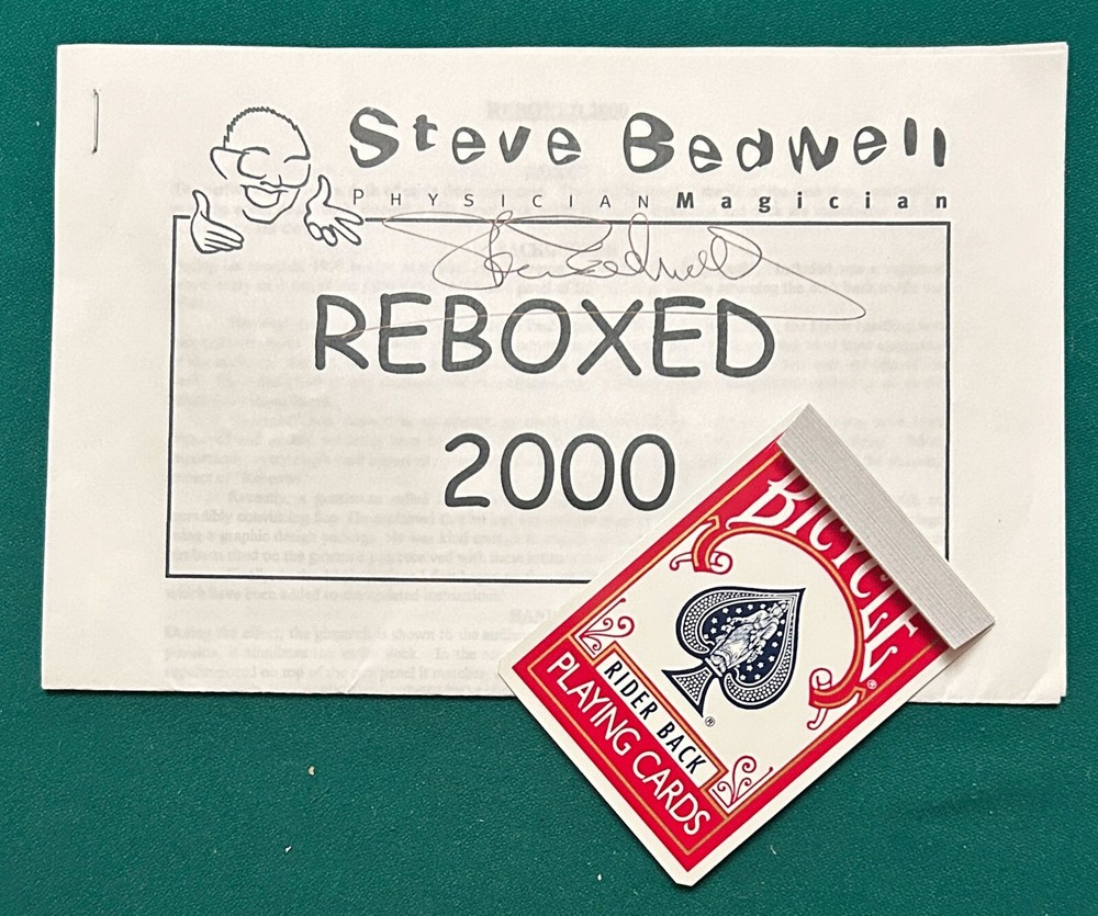 Autographed Steve Bedwell Reboxed 2000