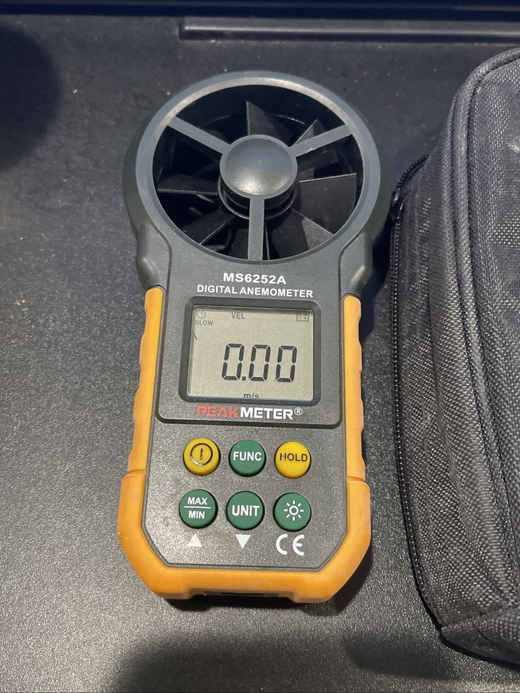 Peakmeter MS6252A Digital Anemometer with Carrying Case