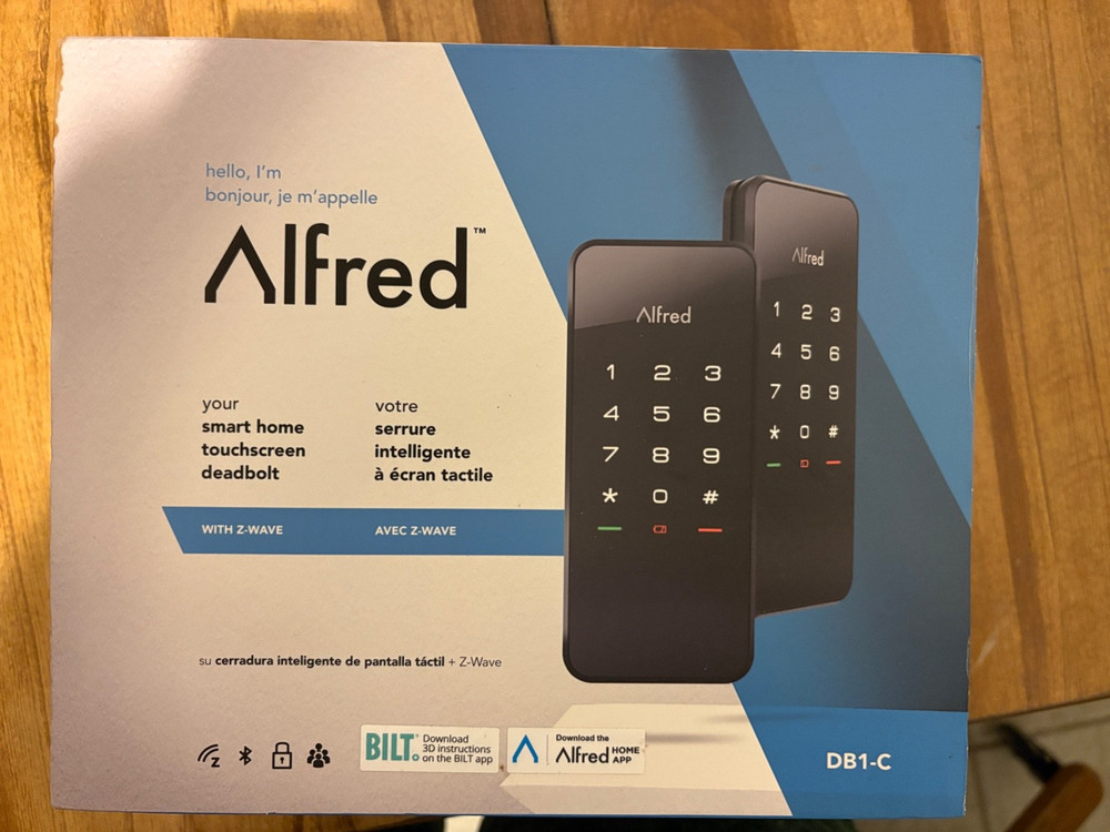 Alfred DB1-C Smart Home Touchscreen Deadbolt