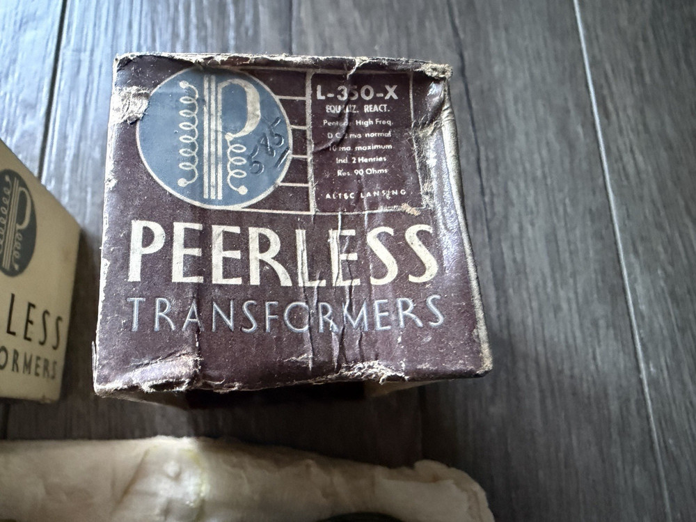 1948 Altec Lansing Peerless Equalizing Reactors L-355-X & L-350-X
