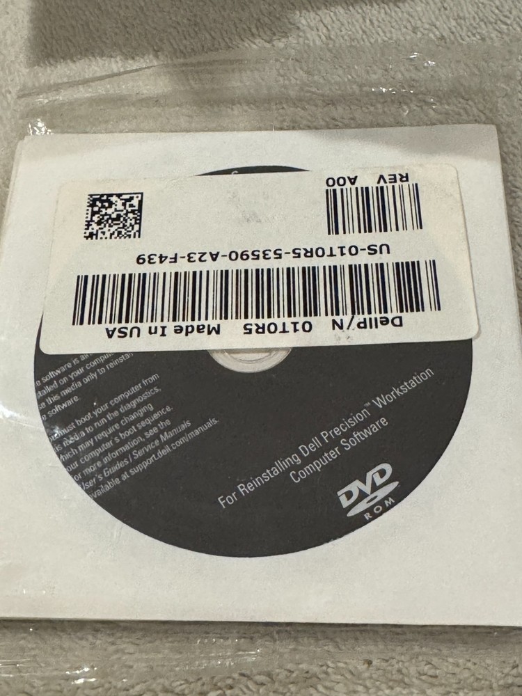 Dell Reinstalling Dell Precision Workstation Computer Software - NEW/SEALED!!!