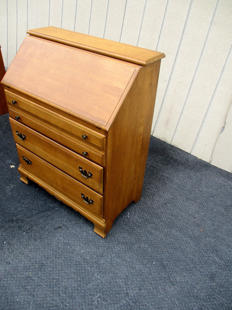 63476 Solid Maple Slant Front Office Desk