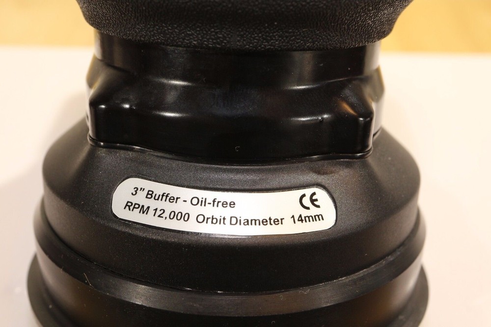 Suntech Pneumatic Air 3” Random Orbital Buffer Polisher 9/16 Orbit Palm Two Hand