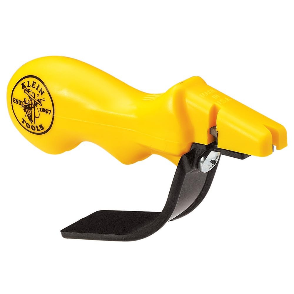 Klein Tools 48036 Combination Knife and Scissors Sharpener, Made Yellow/Black