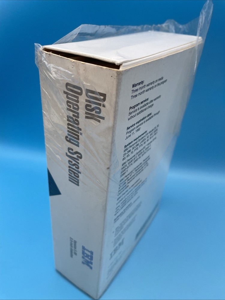 IBM DOS Version 5.0 Disk Operating System Box ~ 3.5 Inch Diskettes & Manuals VG