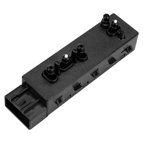 Power Seat Switch, 8 Way Front Right Passenger Side Control Switch Black