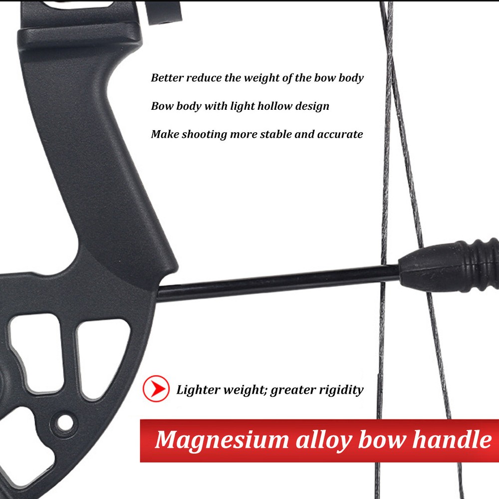 30-60lbs Adjustable Compound Bow Arrows Kit Archery Shooting Hunting Target Set